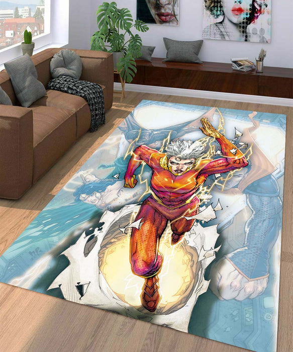 justice league character Living room carpet rugs