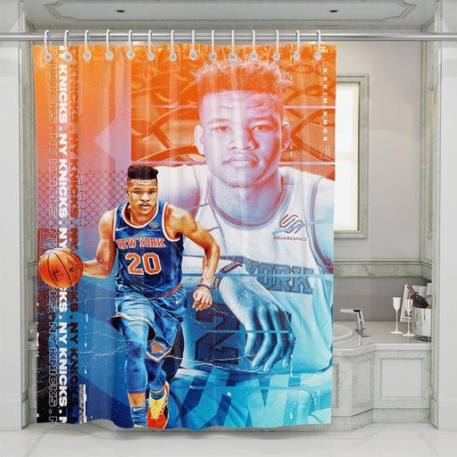 kevin knox from new york knicks shower curtains