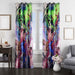 justice league power character window curtains