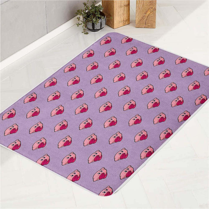 kirby cute character pattern bath rugs