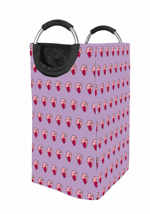 kirby cute character pattern Laundry Hamper | Laundry Basket