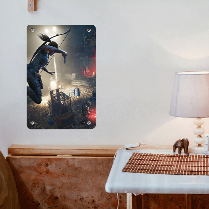 killing the army tomb raider Poster Metal print wall art