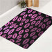 kiss lips xoxo pink bath rugs