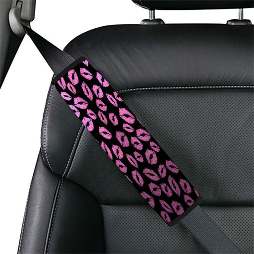kiss lips xoxo pink Car seat belt cover