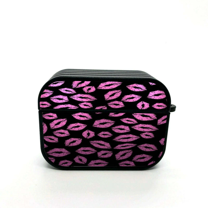 kiss lips xoxo pink airpods case