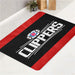 la clippers strong logo bath rugs