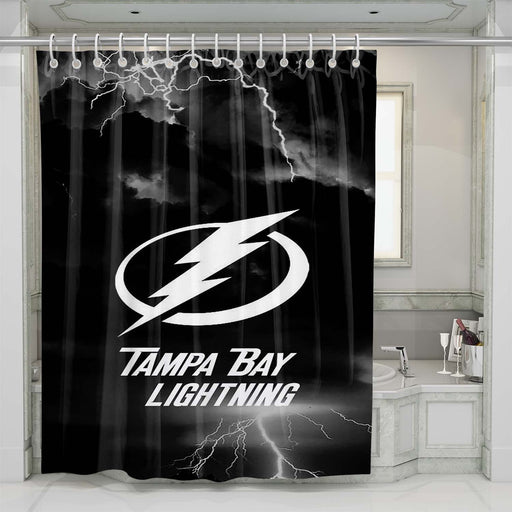 tampa bay lightning logo 2 shower curtains