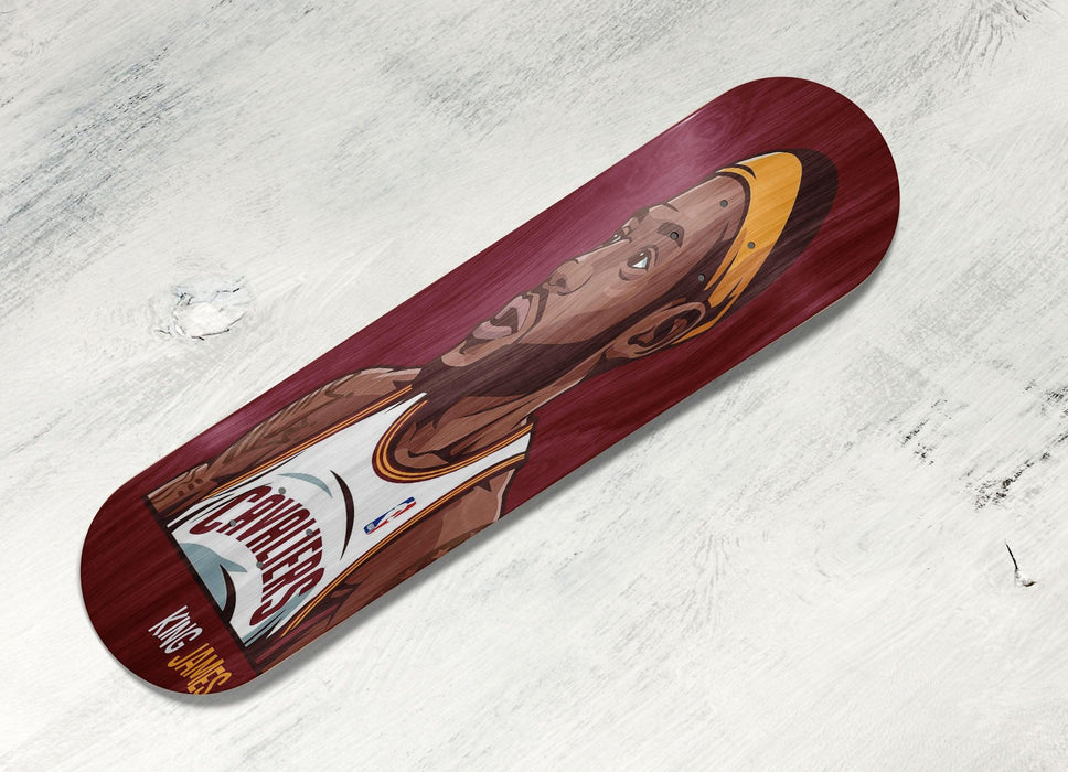 king james vector nba legend cavaliers Skateboard decks