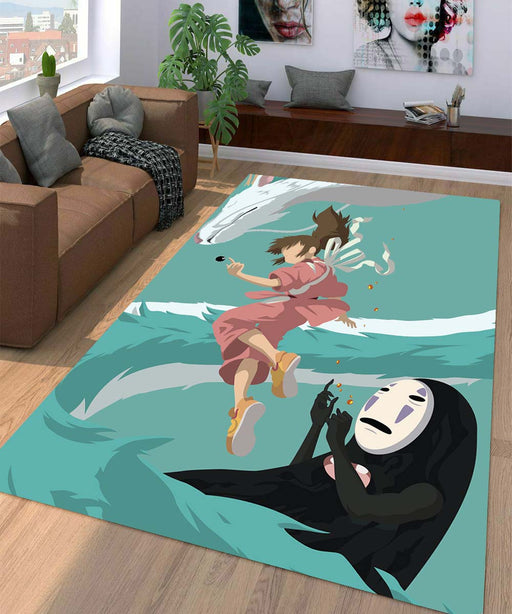 kaonashi sen and haku Living room carpet rugs