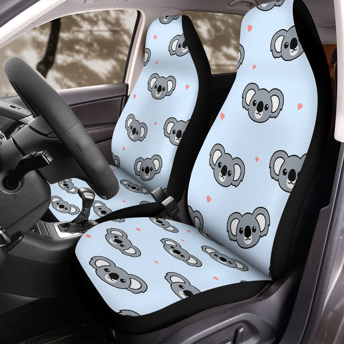 kola face cute cartoon Car Seat Covers