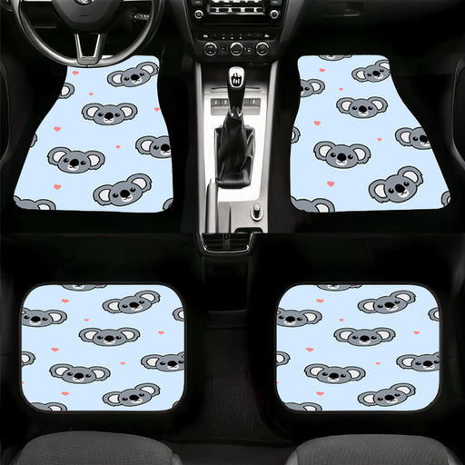 kola face cute cartoon Car floor mats Universal fit