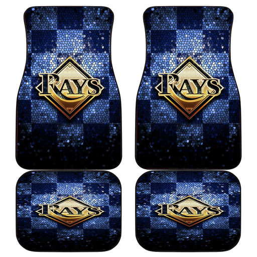 Tampa Bay Rays glitter logo Car floor mats Universal fit