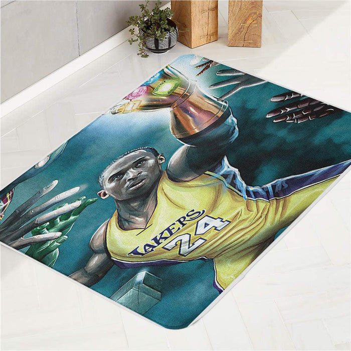 lakers x avengers thanos invinity war bath rugs