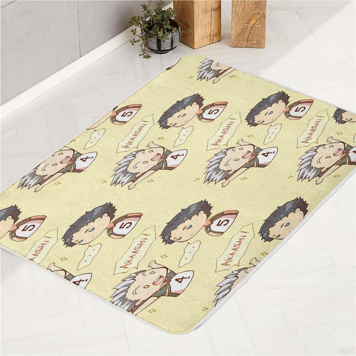 kotaro bokuto meet akaashi aoba johsai bath rugs