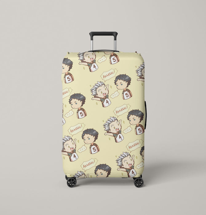 kotaro bokuto meet akaashi aoba johsai Luggage Cover | suitcase