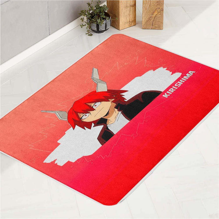 kirishima from my hero academia bath rugs