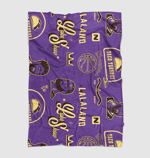 lake show lakers basketball Ultra soft fleece blanket