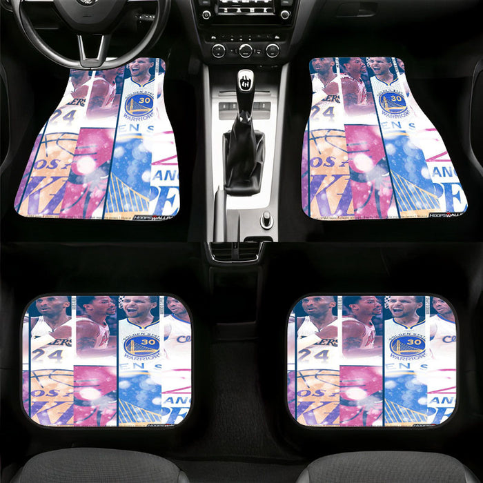 kobe bryant and another superstar nba Car floor mats Universal fit