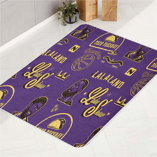 lake show lakers basketball bath rugs