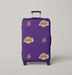 lakers purple font logo hexagon Luggage Cover | suitcase