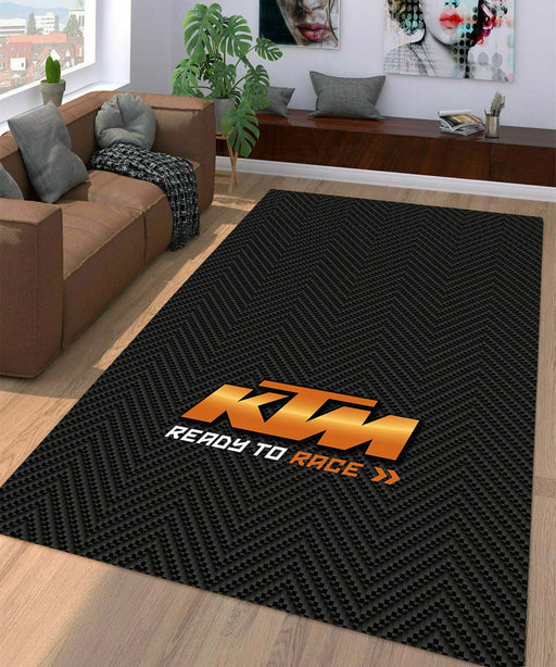 ktm ready to race pattern Living room carpet rugs