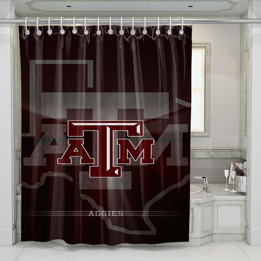 texas a&m shower curtains