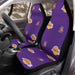 lakers purple font logo hexagon Car Seat Covers