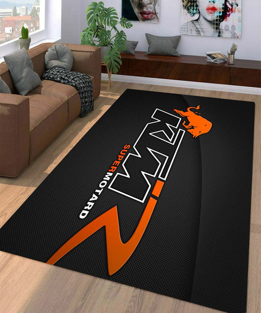 ktm super motard logo Living room carpet rugs