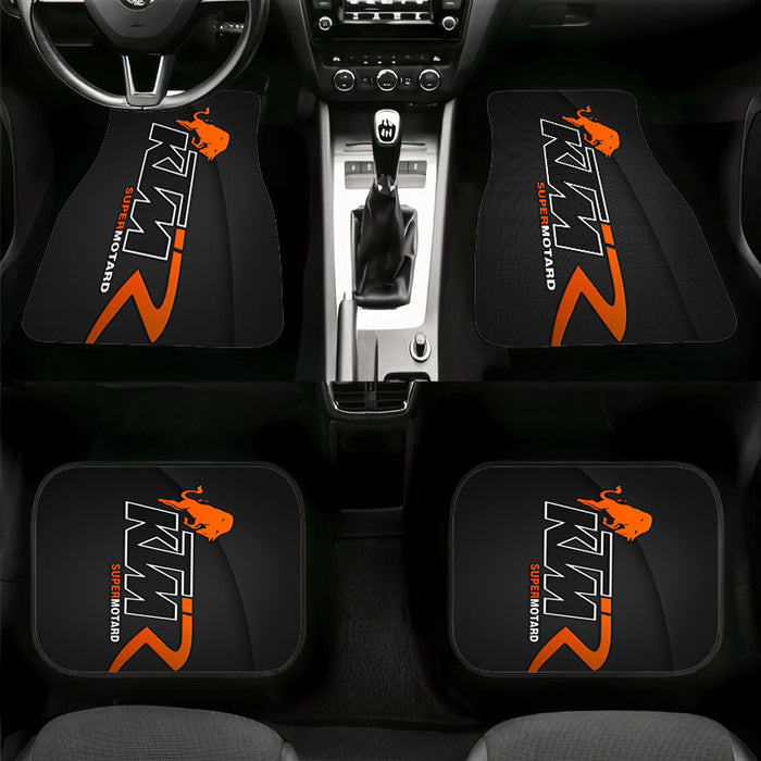 ktm super motard logo Car floor mats Universal fit