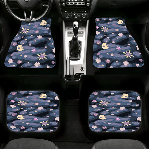 landscape of galaxy cartoon Car floor mats Universal fit