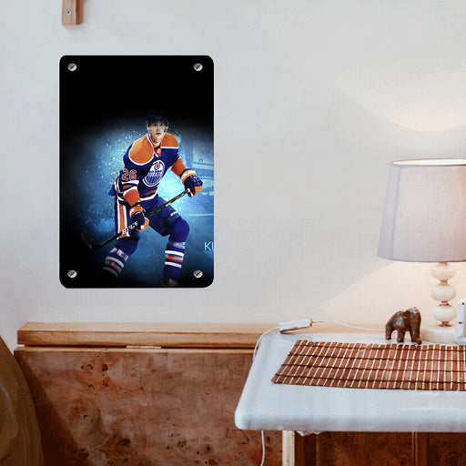 kurtis foster edmonton oilers player Poster Metal print wall art