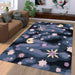 landscape of galaxy cartoon Living room carpet rugs