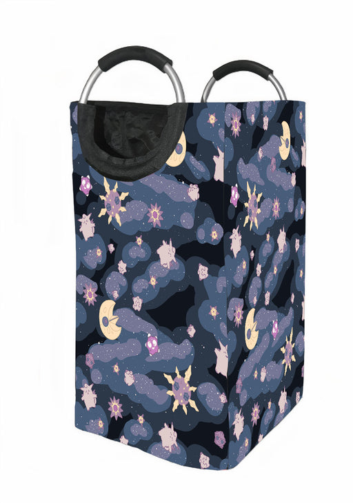 landscape of galaxy cartoon Laundry Hamper | Laundry Basket