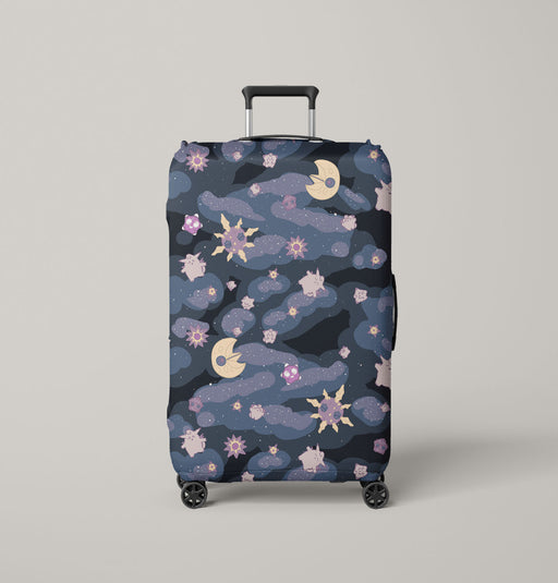 landscape of galaxy cartoon Luggage Cover | suitcase