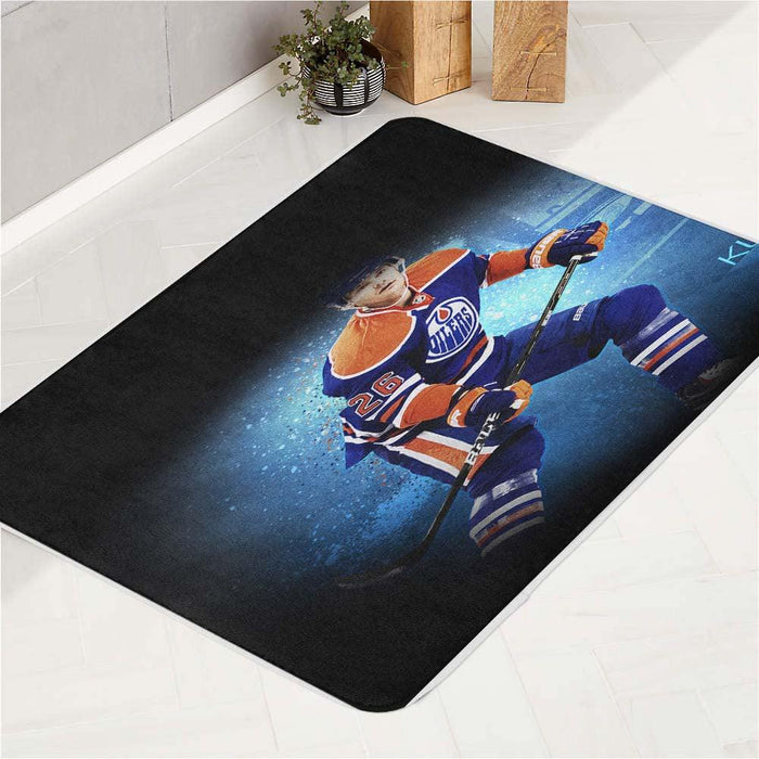 kurtis foster edmonton oilers player bath rugs