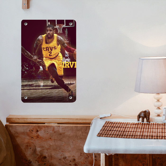 kyrie irving run cavaliers nba Poster Metal print wall art