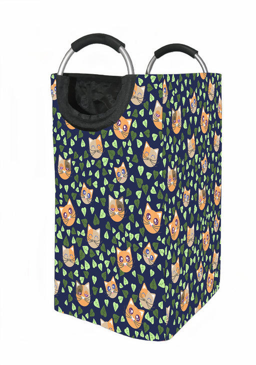 leaf and orange cats pretty Laundry Hamper | Laundry Basket