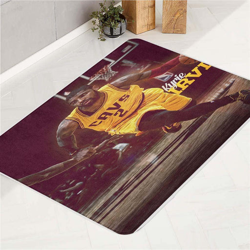 kyrie irving run cavaliers nba bath rugs