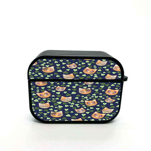 leaf and orange cats pretty airpods case