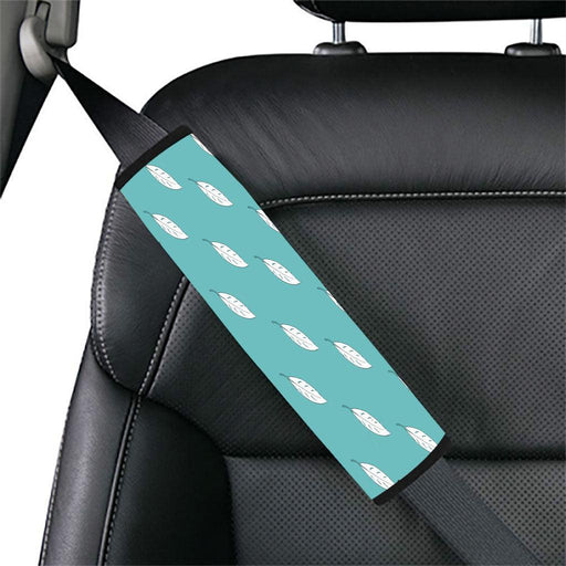 leaf in winter white color Car seat belt cover
