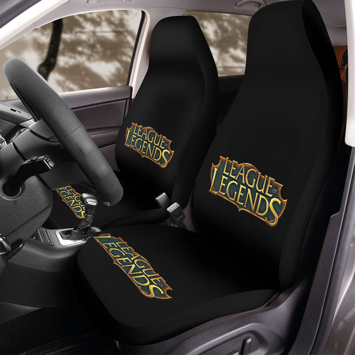 league of legends logo gold Car Seat Covers