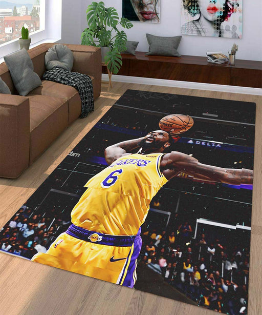 lakers six take a shoot Living room carpet rugs