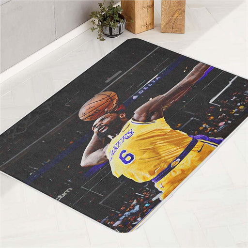 lakers six take a shoot bath rugs