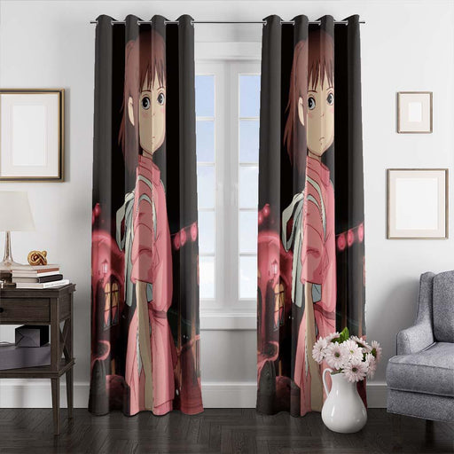 kawaii sen spirited away window curtains