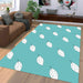 leaf in winter white color Living room carpet rugs