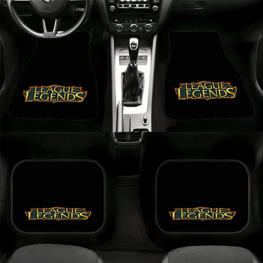 league of legends logo gold Car floor mats Universal fit