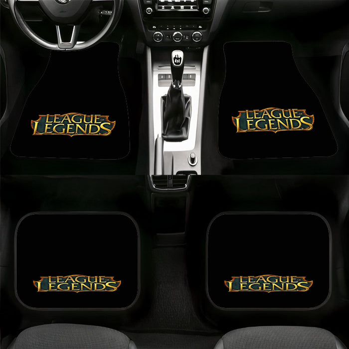 league of legends logo gold Car floor mats Universal fit