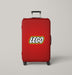 lego logo look like dots Luggage Cover | suitcase