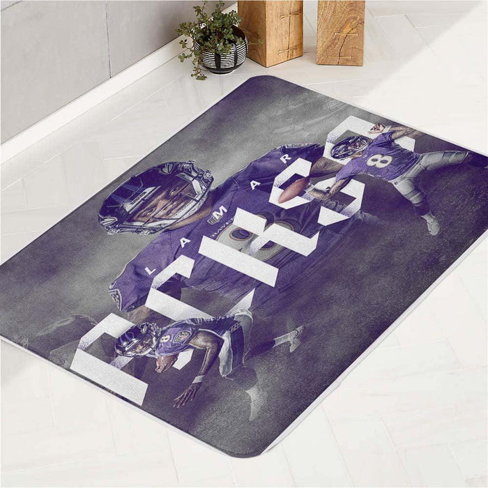 lamar jackson baltimore ravens bath rugs