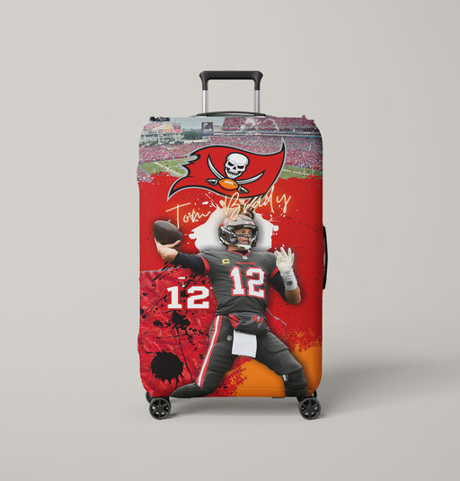 tom brady bucs Luggage Cover | suitcase